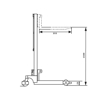 Picture of Mini Aluminium Hand Stacker Lifter Trolley 90kg 1.5m