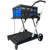 Aluminium Folding Trolley With Crate Rated 50kg