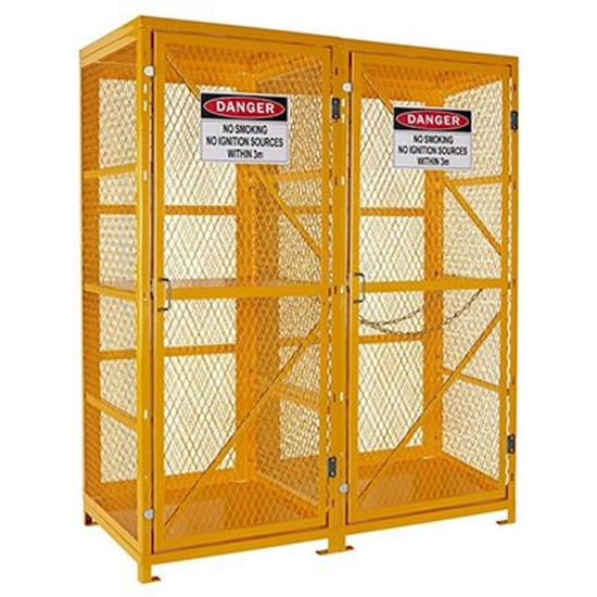 LPG Gas Storage Cage for 16 x Forklift LPG Cylinders