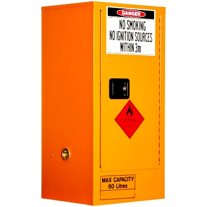 Picture of 60L Flammable Goods Cabinet - 1 Door 1 Shelf