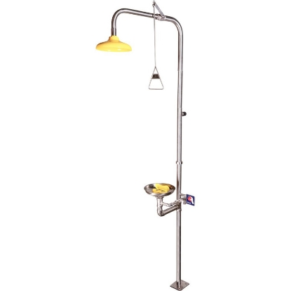 Picture of Combination Shower With Eye and Face Wash and Bowl - No Foot Treadle