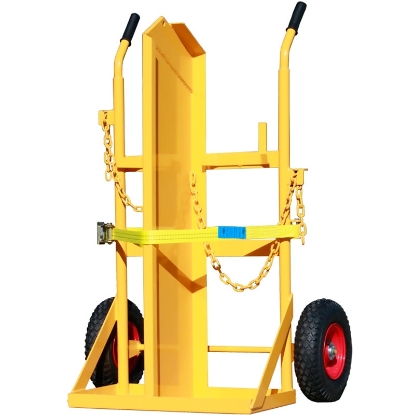 Picture of Welding Trolley for 1 x G Size Oxygen and 1 x G Size Acetylene with Crane Lift